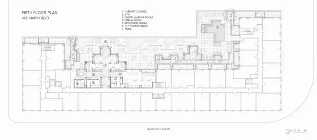 BIM建筑|荒凉丛生中的红色“山谷”：485 Marin 室第楼
