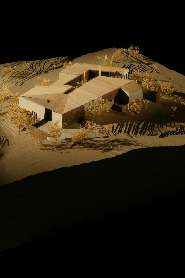 BIM建筑|粗野主义，禅宗花圃——戈壁中的精巧室第