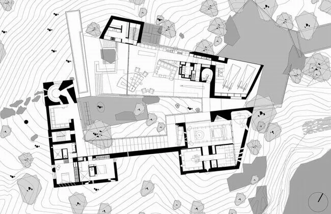 BIM建筑|粗野主义，禅宗花圃——戈壁中的精巧室第