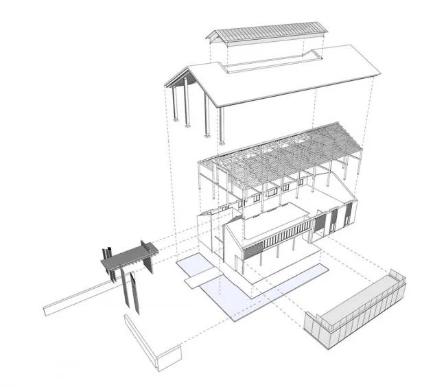 BIM建筑|七鹤山•村落客堂 / 中国美术学院景致建筑设计研讨总院