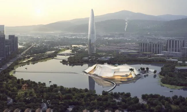 BIM建筑|“一叶轻船”—— MAD博得义乌年夜剧院设计权