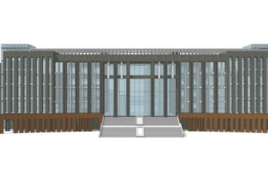 Sketchup办公模型|政府办公楼，现代风格-BIM建筑网