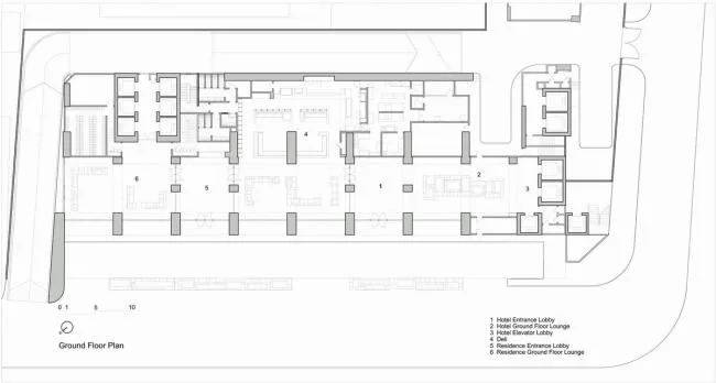 BIM建筑|吉隆坡阿丽拉孟沙酒店，内嵌的天井 / 如恩设计研讨室