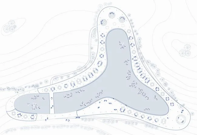 BIM建筑|云雾氤氲，丝带超脱：云镜 · 花圃暖锅餐厅 / 慕达建筑
