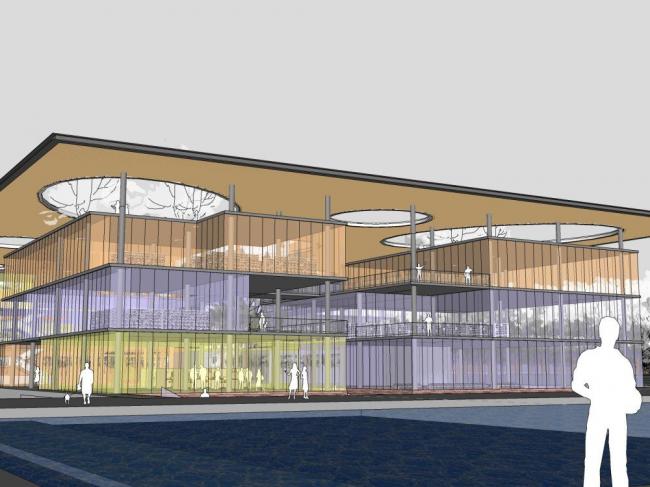 Sketchup商业模型|多层商业建筑，现代风格