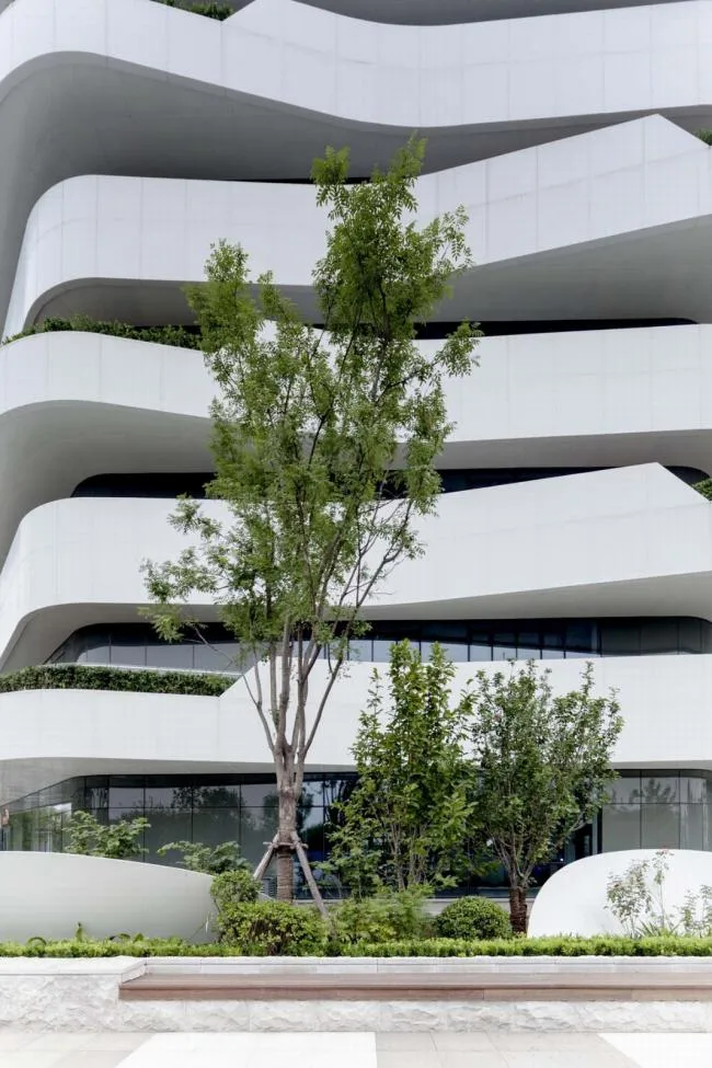 BIM建筑|宛若柔柔翻腾的海浪：天筠产业办公组团 / 第一实践建筑设计