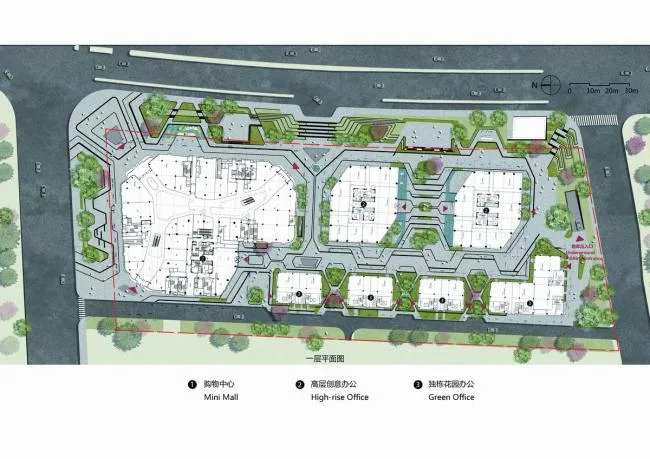 BIM建筑|城市共生空间——南京世茂智汇园 & 52+Mini Mall / 成执设计