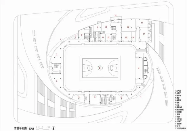 BIM建筑|北京建筑年夜学年夜兴校区体育馆 / 北京建工建筑设计研讨院