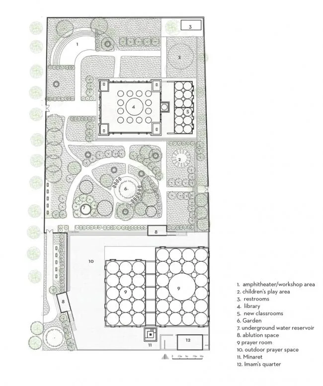 BIM建筑|HIKMA藏书楼：宗教与世俗完善联合的综合体 / atelier masōmī + studio chahar