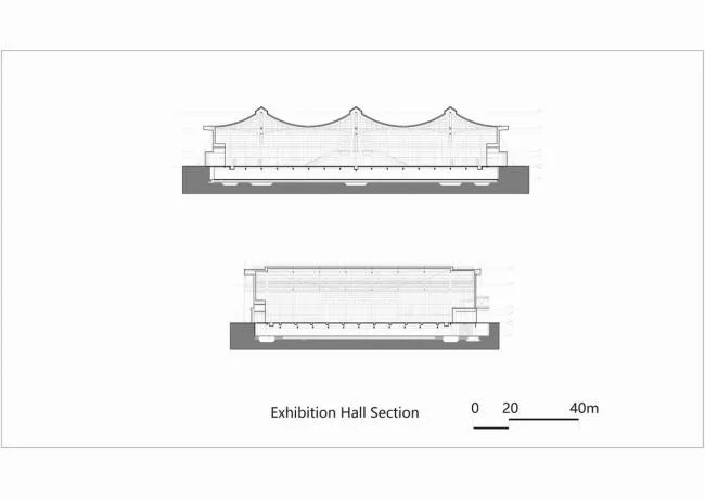 BIM建筑|石家庄国际会展中间，世界最年夜悬索构造展厅 / 清华年夜学建筑设计研讨院