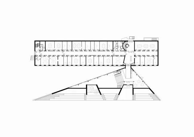 BIM建筑|发展于地面，倾斜直上：丹麦红十字会自愿者之家 / COBE