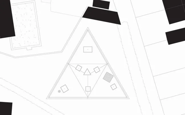 BIM建筑|背对背围绕一体的三角室第／Urban Agency