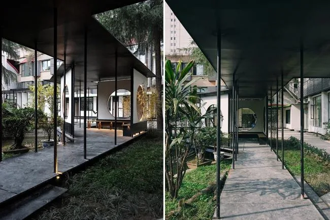 BIM建筑|侠客岛花圃岛天井更新 / 門口建筑工作室