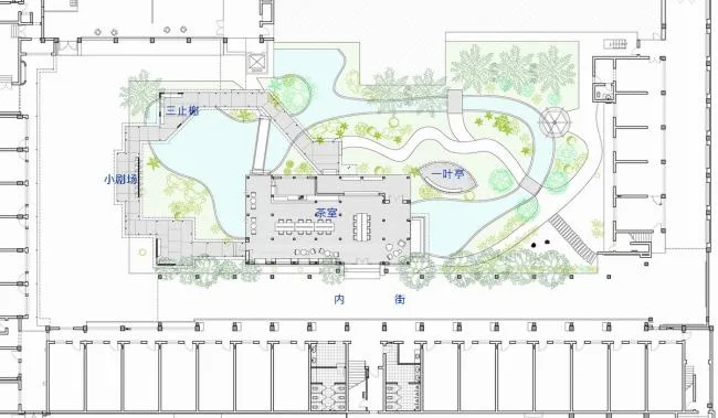 BIM建筑|侠客岛花圃岛天井更新 / 門口建筑工作室