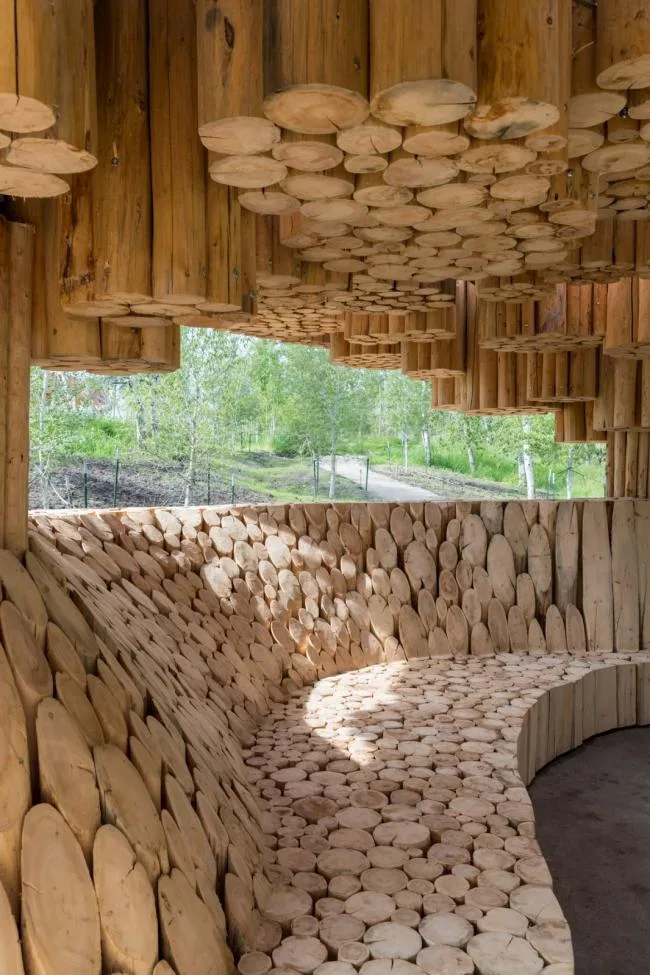 BIM建筑|雕花木束，呵护安静：Tippet Rise 艺术中间展亭 / Kéré Architecture