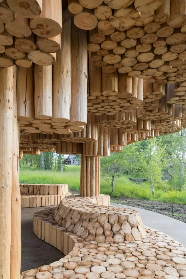 BIM建筑|雕花木束，呵护安静：Tippet Rise 艺术中间展亭 / Kéré Architecture