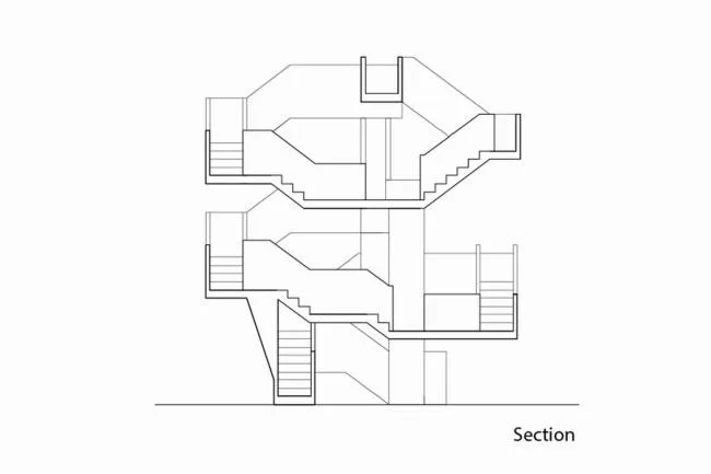 BIM建筑|相叠交织的迷宫——十卡塔 / Supermachine Studio
