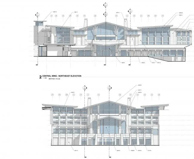 BIM建筑|享青山碧水景，彰古朴亲热貌：年夜理希尔顿酒店 / CCDI + WATG