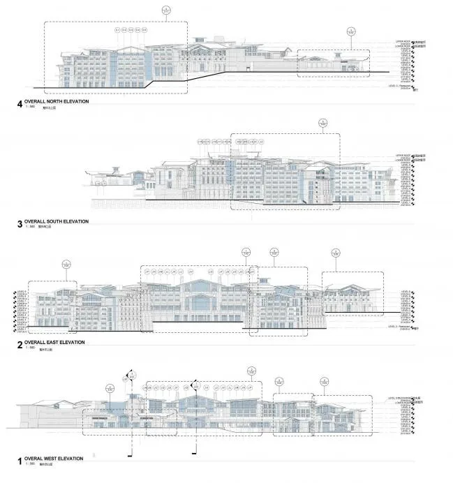 BIM建筑|享青山碧水景，彰古朴亲热貌：年夜理希尔顿酒店 / CCDI + WATG