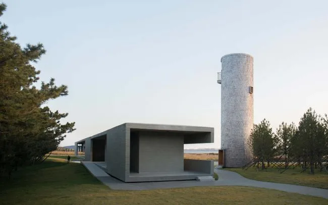 BIM建筑|天鹅湖湿地公园景不雅廊及不雅鸟塔 / 迹·建筑事务所