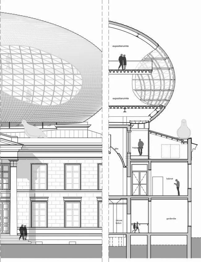BIM建筑|古典的静态与现代的动态的联合：Fundatie博物馆扩建 / Bierman Henket architecten