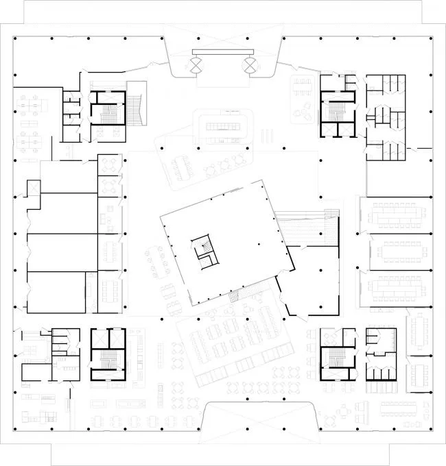 BIM建筑|流利简练的悬挑屋檐与玻璃的联合应用：ASICS荷兰总部年夜楼 / Powerhouse Company
