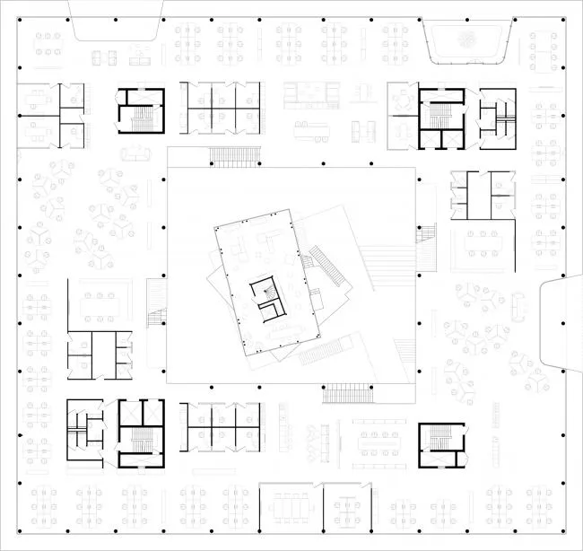 BIM建筑|流利简练的悬挑屋檐与玻璃的联合应用：ASICS荷兰总部年夜楼 / Powerhouse Company