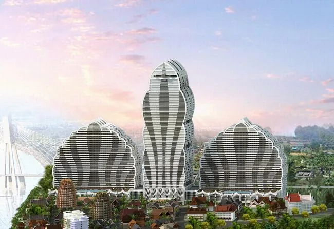 BIM建筑|梦幻的彩云之南创作系列——199.9米西双版纳孔雀城 / 纲亚建筑+本土实践(广州）