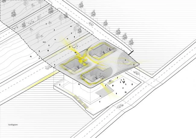 BIM建筑|Next Office 设计萨德拉艺术家论坛，回应古代波斯砖石建造技巧