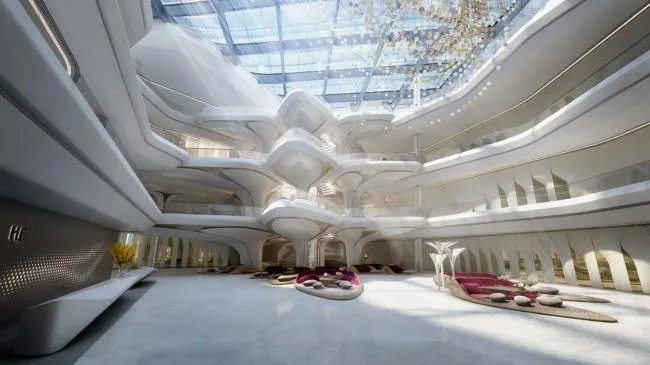 BIM建筑|迪拜奥普斯酒店 / 扎哈·哈迪德建筑事务所