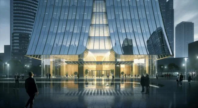 BIM建筑|南京筑印——Aedas以印章为灵感打造南京新天际线