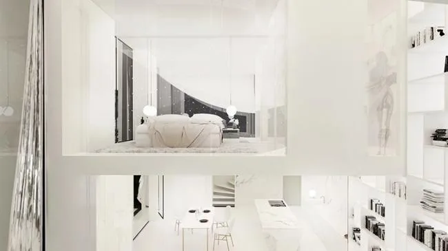 BIM建筑|抽象极简艺术作风的场景化体验室第——朱丽叶之家 / 314 建筑工作室