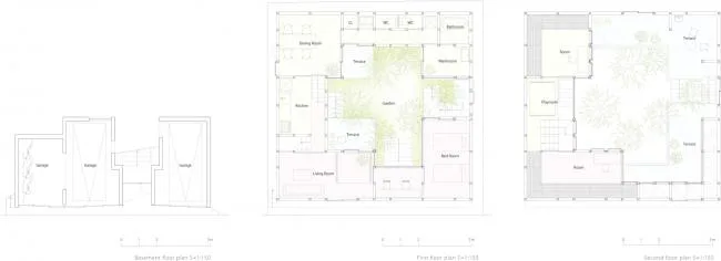 BIM建筑|城市中的山谷花圃室第 / 畑友洋建筑设计事务所