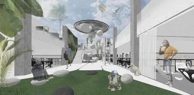 BIM建筑|东方启明星办公室，北京 / 不雅町立异研讨所