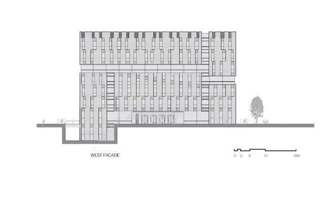 BIM建筑|清华年夜学法学院藏书楼 / KOKAISTUDIOS