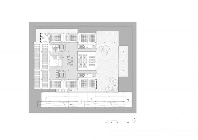 BIM建筑|清华年夜学法学院藏书楼 / KOKAISTUDIOS