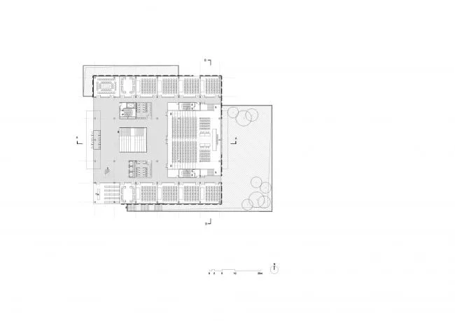 BIM建筑|清华年夜学法学院藏书楼 / KOKAISTUDIOS