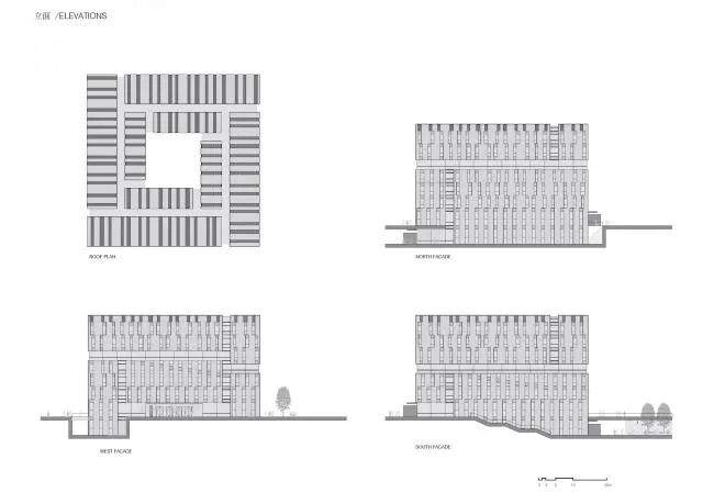BIM建筑|清华年夜学法学院藏书楼 / KOKAISTUDIOS
