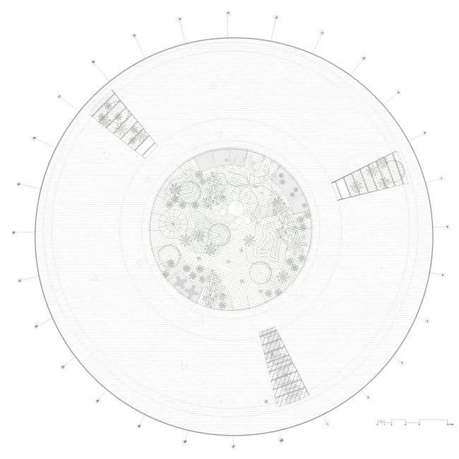 BIM建筑|蒙特梭利幼儿园，年夜天然中的月光宝盒 / Estudio Transversal