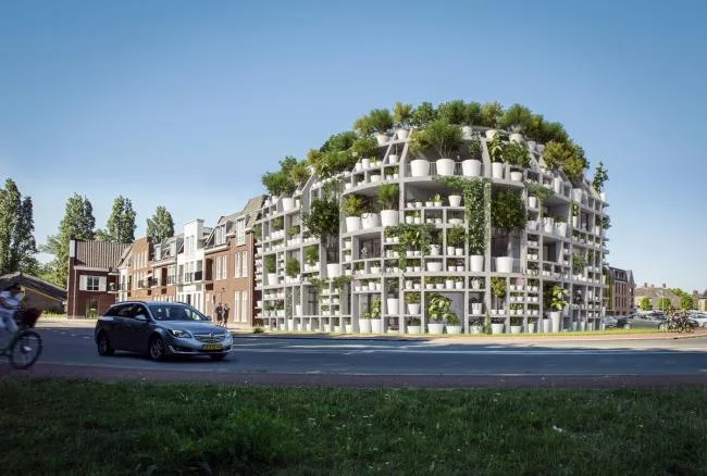 BIM建筑|MVRDV 新作“绿色之墅”，一个覆满植物的街角室第