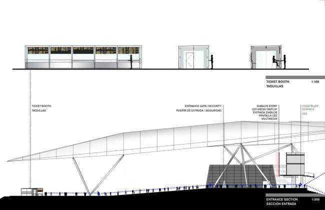 BIM建筑|如富有穿透力的三叉戟：Alfredo Harp Helú 体育馆 / FGP Atelier, Taller ADG