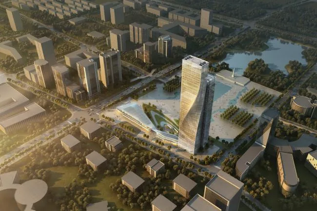 BIM建筑|“世界第一扭”：以双曲面幕墙模仿跳跃极光 / Aedas