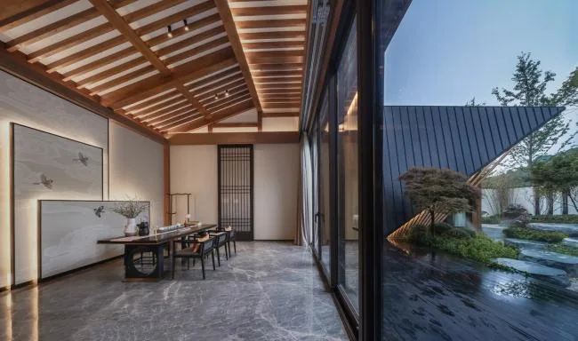 BIM建筑|侘寂之美，以无为有：福州首建国仕府温泉会馆 / 成执设计