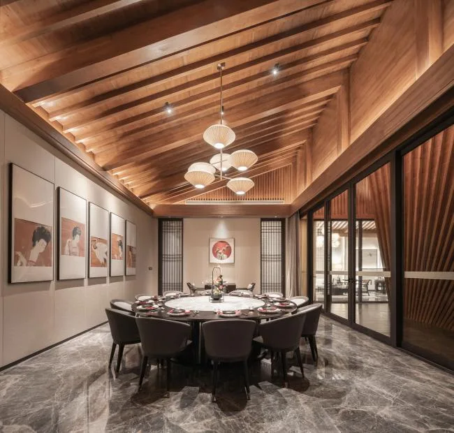 BIM建筑|侘寂之美，以无为有：福州首建国仕府温泉会馆 / 成执设计