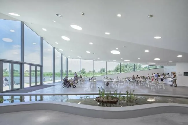 BIM建筑|湿地景不雅里的年夜地艺术雕塑：荷兰 Biesbosch 博物馆岛 / Studio Marco Vermeulen