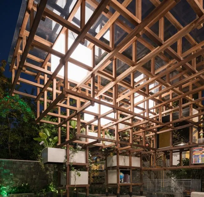 BIM建筑|介入农业轮回的零碳藏书楼：Vac 藏书楼 / Farming Architects