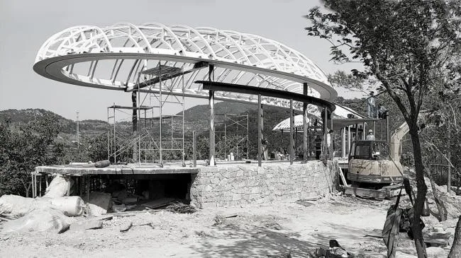 BIM建筑|悬浮的“云朵”：泰山九女峰书房 / gad · line+ studio