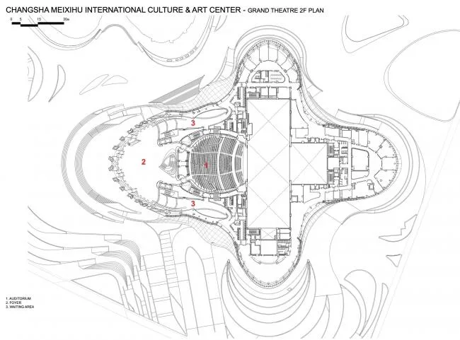 BIM建筑|长沙梅溪湖国际文化艺术中心 / 扎哈·哈迪德建筑事务所