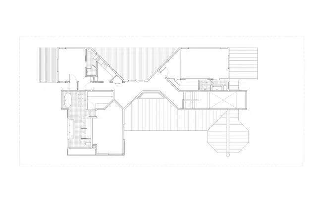 BIM建筑|跳脱的不规则几何形状：洛杉矶海滩避暑住宅 / Blue Truck Studio