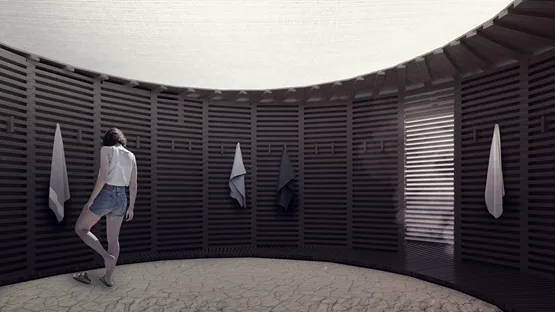 BIM建筑|JKMM为“火人节”建造芬兰桑拿房